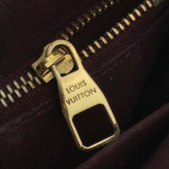 LOUIS VUITTON Authentic Brown Monogram Leather Shoulder Bag - Picture 11 of 13